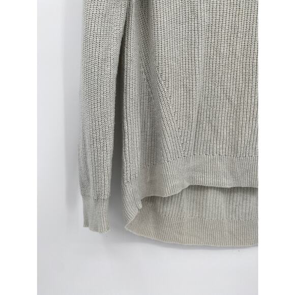 GAP Scoop Neck Tan Long Sleeve Pullover Hi-low Sweater Size Small - Picture 2 of 9